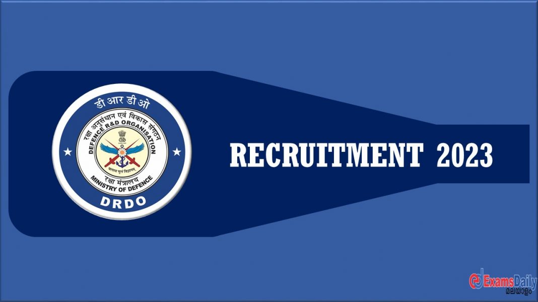 DRDO Recruitment 2023 - ശമ്പളം Rs.1,80,000/- || അപേക്ഷാ ഫോം ഡൗൺലോഡ് ചെയ്യുക!!!